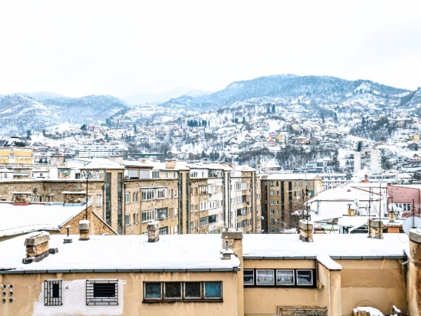 Sarajevo View in Winter